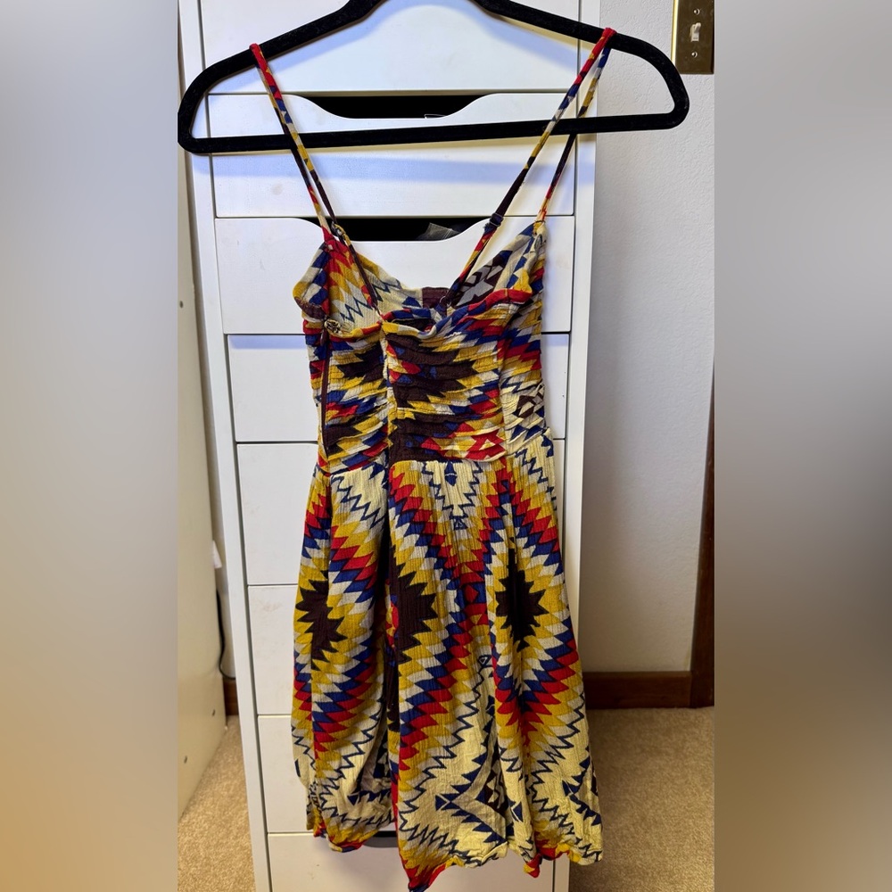 Billabong Colorful Geometric Patterned Dress - Picture 2 of 6